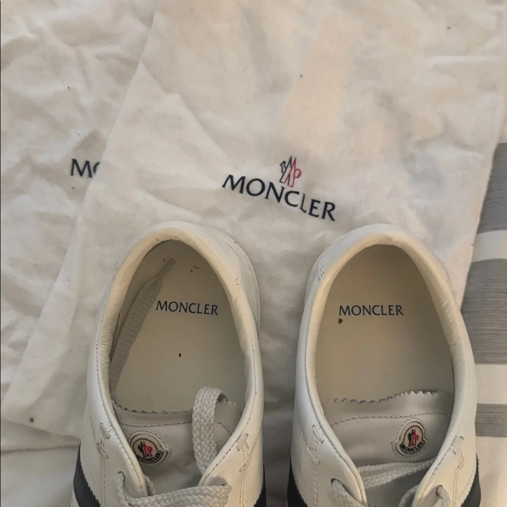 Moncler White Sneakers with Red and Black Accents 9us (42eu) - Picture 6 of 6